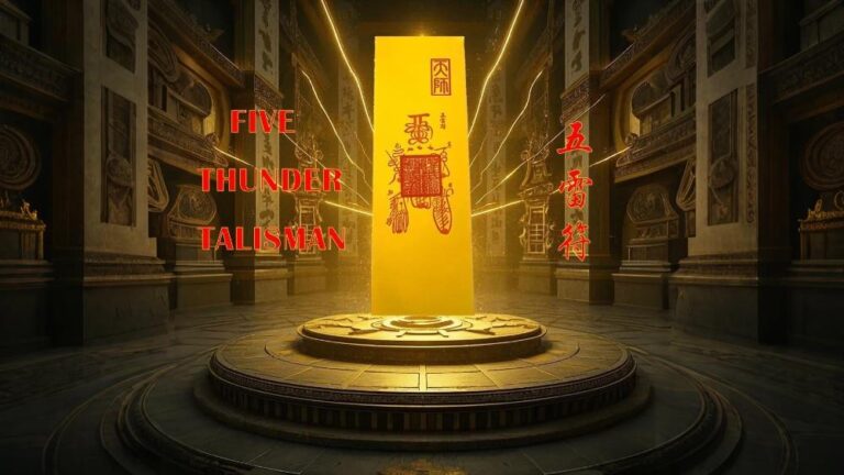 Five Thunder Talisman (A Type of Yellow Talisman) – Guardian Totem of the East