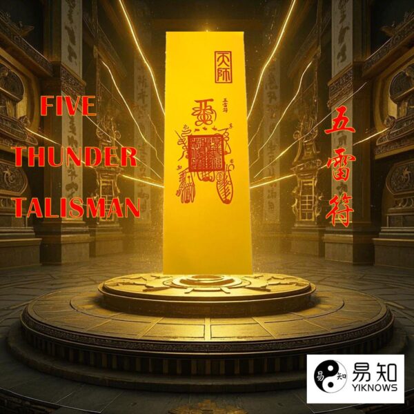 Five Thunder Talisman (A Type of Yellow Talisman) – Guardian Totem of the East