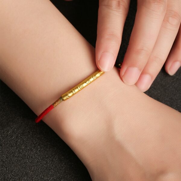 Tibetan Red String Bracelet- blessings to attract good fortune